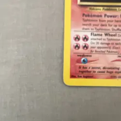 Typhlosion 18/111 Neo Genesis Holo Rare Pokemon TCG Card heavily played/moderate - Image 3