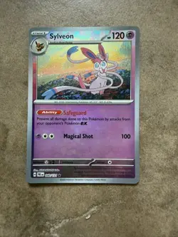 Pokemon TCG Sylveon Prismatic Evolutions Pokeball Reverse Holo Card 040/131 - Image 1