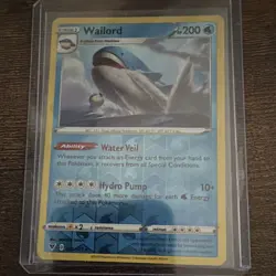 Pokemon TCG Swampert & Wailord Card Lot 2021 064/264 083/185 2 Cards - Image 3