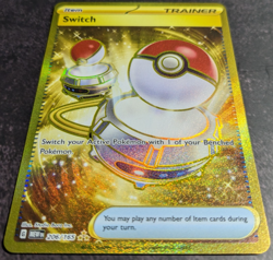Switch 206/165 S&V 151 (MEW) NM ⭐ Gold Hyper Rare Full Art Pokemon Card - Image 4