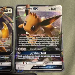 Eevee GX SM174, 175, 176 Sun & Moon Ultra Rare Black Star Promo Pokemon Card - Image 3
