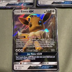 Eevee GX SM174, 175, 176 Sun & Moon Ultra Rare Black Star Promo Pokemon Card - Image 4