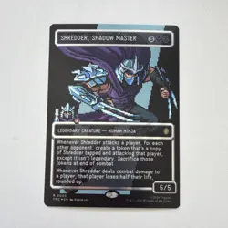 Magic: The Gathering Shredder, Shadow Master Foil Borderless Rare Ninja TMNT - Image 1