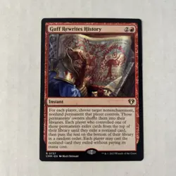 Guff Rewrites History R MTG Commander Masters M/NM, English - Image 1