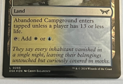 MTG Abandoned Campground - Foil - Duskmourn - #255 - Image 3