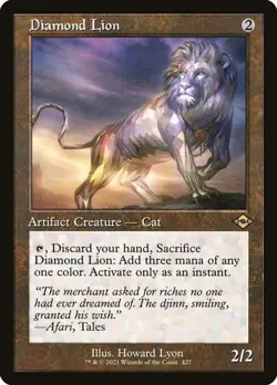 Diamond Lion - Foil Retro Frame MH2 LP MTG - Image 1