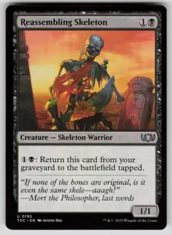 Reassembling Skeleton Normal U Commander: Tarkir: Dragonstorm 195 NM - Image 1
