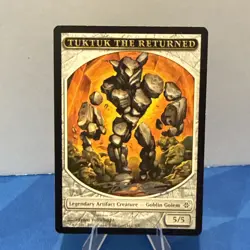 Tuktuk The Returned Token SIGNED BY ARTIST FRANZ VOHWINKEL MTG Magic ROE #3 - Image 1