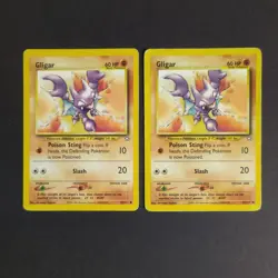 Pokemon Cards TCG: Gligar 59/111 x2 - Neo Genesis - Image 1