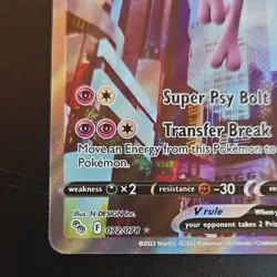 Pokemon Mewtwo V Ultra Rare Full Art Holo 072/078 Pokemon GO 220 HP - Image 2