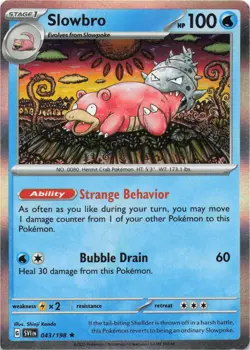 Pokemon - Slowbro #043/198 - SV01: Scarlet & Violet Base Set Holo - Image 1