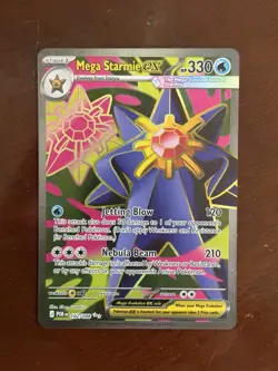 Mega Starmie ex 102/088 ME Perfect Order Holo Full Art Ultra Rare Pokemon NM-MT - Image 1
