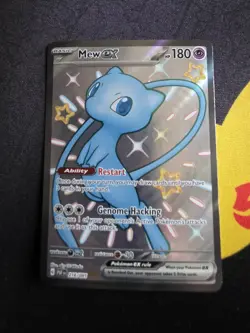 Pokemon TCG Mew EX 216/091 Paldean Fates Full Art Shiny Ultra Rare - Image 1