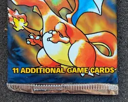 Pokemon 1999 Sealed Base Set Unlimited Booster Pack Charizard Artwork WOTC - Image 3