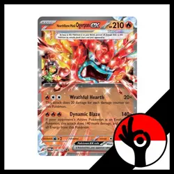 Pokemon TCG: Twilight Masquerade - 040/167 - Hearthflame Mask Ogerpon ex - Image 1
