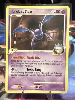Pokemon Crobat G 80HP 47/127 Platinum Uncommon SP Regular English 2009 - Image 1