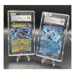 Pokemon Black Bolt Zekrom ex 034/086 & Kyurem ex 028/086 CGC Gem Mint 10 Lot - Image 1