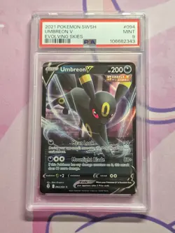 Umbreon V - 94/203 Evolving Skies - Pokemon TCG - 2021 PSA 9 - Image 1