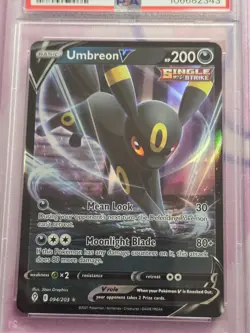 Umbreon V - 94/203 Evolving Skies - Pokemon TCG - 2021 PSA 9 - Image 2
