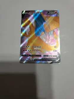 FULL ART Charizard V MINT PROMO Pokemon SWSH050 Champion's Path Holo - Image 3