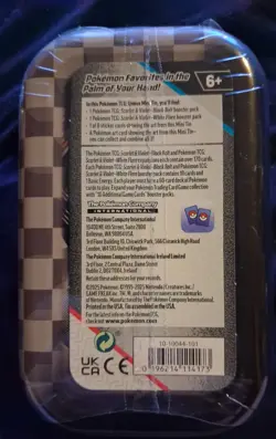 Pokemon TCG S&V Black Bolt and White Flare Unova Mini Tin Garbodor & Amoonguss ! - Image 2