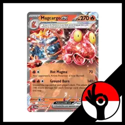 Pokemon TCG: Twilight Masquerade - 029/167 - Magcargo ex - Image 1
