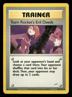 Team Rocket's Evil Deeds 103/105 Neo Destiny N4 HP - Image 2