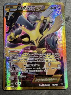 Alakazam EX (Secret) 125/124 Fates Collide Holo NM Pokemon TCG - Image 1