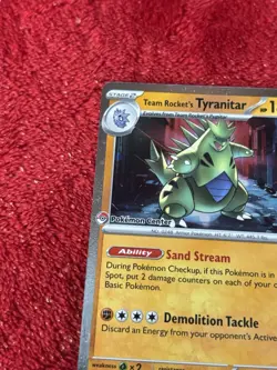 Team Rocket's Tyranitar (Pokemon Center Exclusive) Stamped 096/182 Near Mint - Image 3