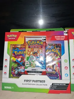 Pokemon TCG First Partner Illustration Collection Box Series 1 (LOT OF 2 SEALED) - Image 2