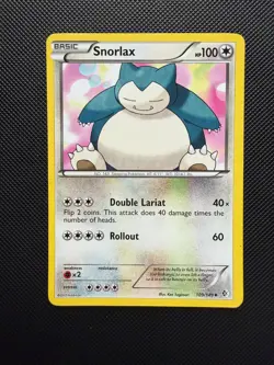 Pokemon TCG - Snorlax 109/149 Regular Uncommon Boundaries Crossed Black & White - Image 1