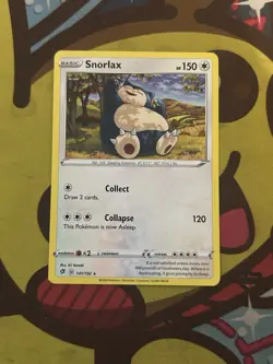 Pokemon Snorlax 141/192 - SWSH Rebel Clash - Non Holo - Excellent - Image 1