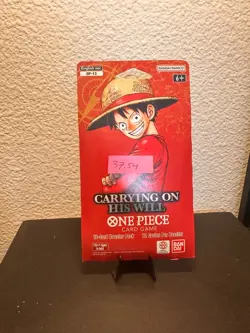 One Piece TCG OP-13 Carrying On His Will New Blister Pack HEAVY SEALED 37.54🔥 - Image 2
