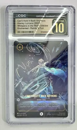 2025 DISNEY LORCANA WHISPERS EN 10 ENCHANTED ELSA #228 CANT HOLD IT BACK ANYMORE - Image 2