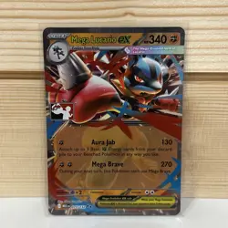 Mega Lucario ex 077/132 Prize Pack Series 8 Play Pokemon Stamped Promo Card NM💥 - Image 1