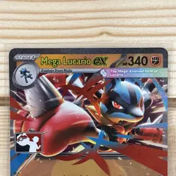 Mega Lucario ex 077/132 Prize Pack Series 8 Play Pokemon Stamped Promo Card NM💥 - Image 2