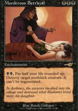 MTG magic cards 1x Murderous Betrayal Nemesis Light Play, English - Image 1