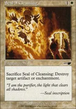 MTG magic cards 2x Seal of Cleansing Nemesis Light Play, English - Image 1