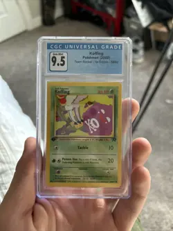 Koffing Team Rocket 1st Edition Pokemon Card 58/82 2000 CGC 9.5 Gem Mint - Image 1