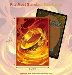 MTG Card Sleeves(The Ring) 104PCS Art Deck Protector, Matte Back & Clear Front - Image 3