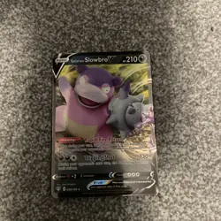 Pokemon TCG Galarian Slowbro V 099/189 Darkness Ablaze Half Art Ultra Rare Card - Image 1
