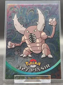 Pokemon Card - Pinsir #127 - Pokemon Topps Series 3 - Silver Foil - Blue Logo - Image 1