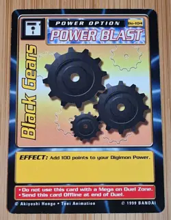 Black Gears # Bo-104 Bandai Digimon Game Cards SERIE 2 Englisch Mint Vintage - Image 4