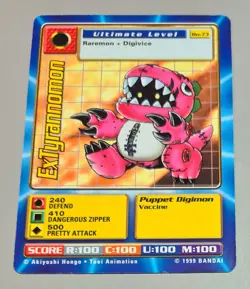 Ex Tyrannomon # Bo-73 Bandai Digimon Game Cards SERIE 2 1999 EN Mint Vintage - Image 1