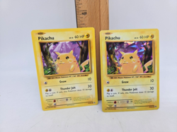 Pokemon - XY Evolutions - Pikachu Cracked Ice Holo & Regular Card pairing - Image 1