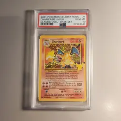 2021 Pokemon Celebrations Charizard PSA 10 Classic Collection Holo 4/102 - Image 4