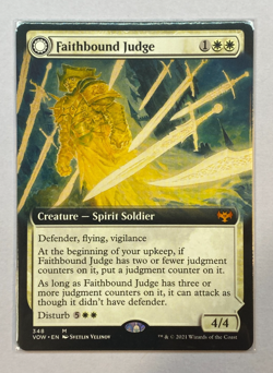 MTG - Innistrad: Crimson Vow - Faithbound Judge - Extended Art - NM - Image 1