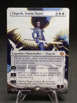 Elspeth, Storm Slayer (Borderless) Tarkir: Dragonstorm Regular NM - Image 1
