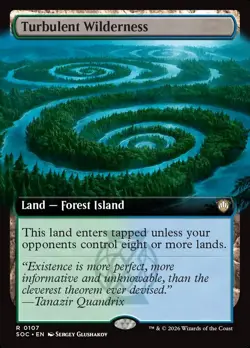 TURBULENT WILDERNESS Rare Extended Art Foil SOC NM MTG - Image 1