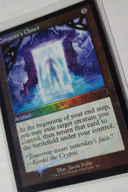 2x CONJURER'S CLOSET - Reg Foil, Retro Foil - Innistrad Remastered - MTG Rare - Image 3